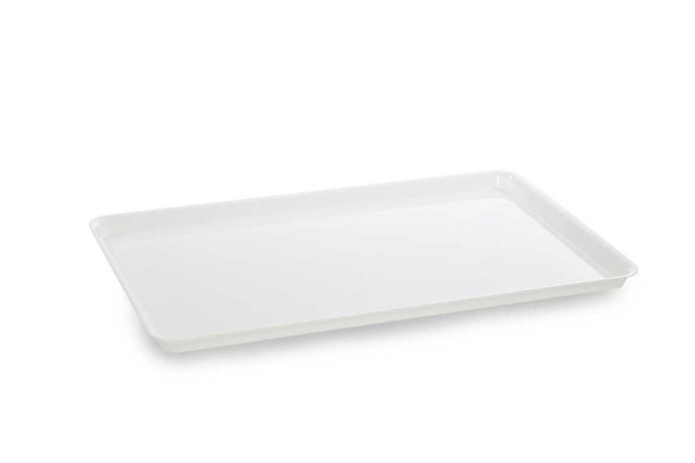 Plateau en plexiglas gastronorme gn 1/1 530x325x17mm blanc - matériel chr pro