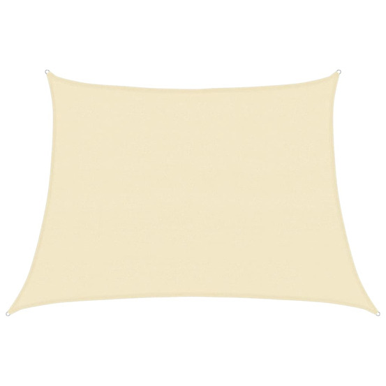 Voile d'ombrage 160 g/m² crème 4/5x3 m pehd