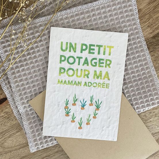 Carte ensemencée à planter - potager