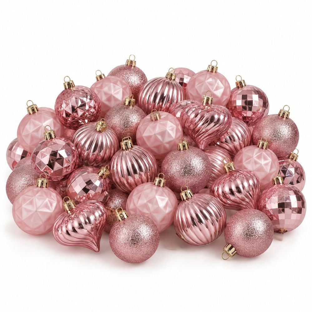 Babe de noël memike249/00232 set de 40 h6x6cm - rose