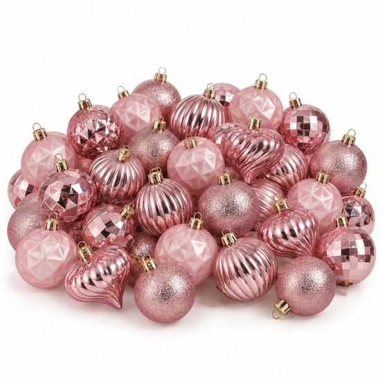 Babe de noël memike249/00232 set de 40 h6x6cm - rose