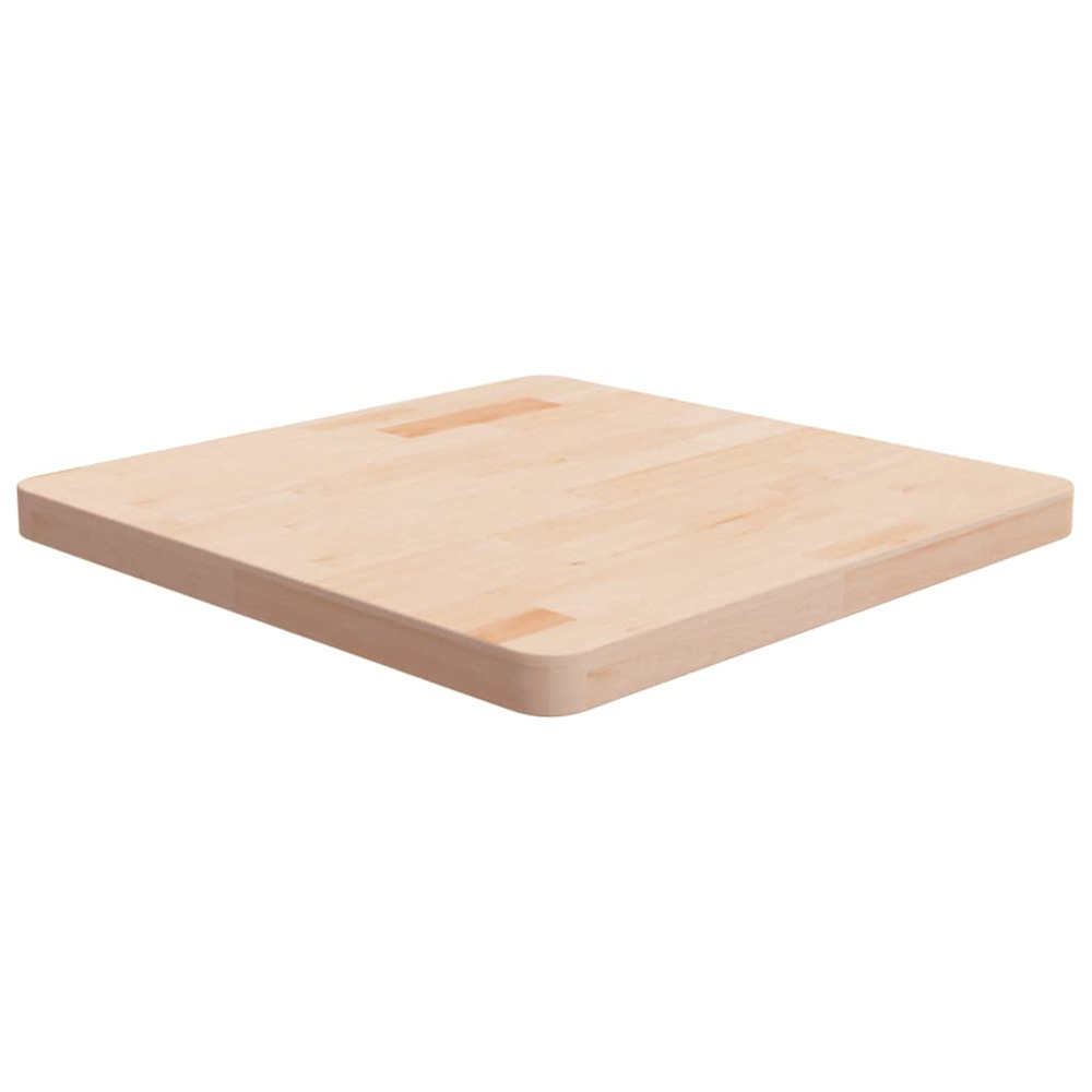 Dessus de table carré 60x60x4 cm bois chêne massif non traité