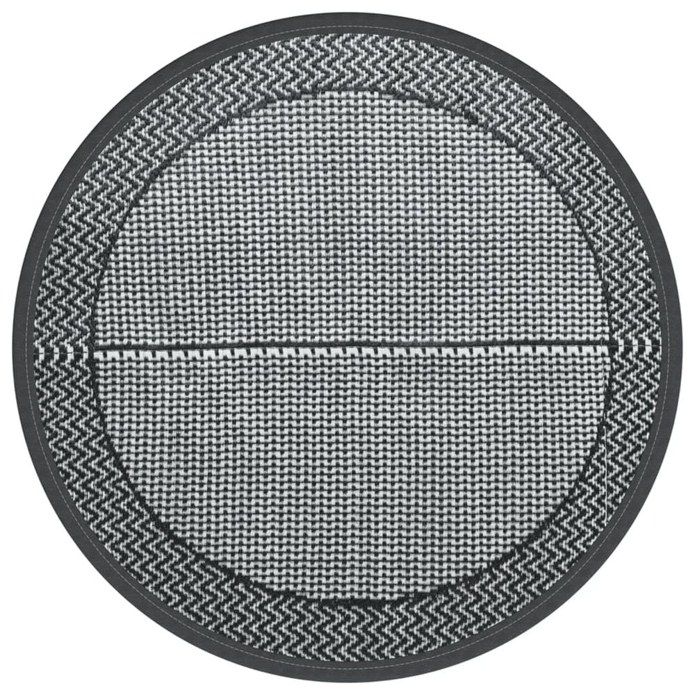 Tapis d'extérieur arakil gris ø120 cm pp