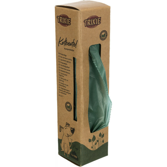 Sac ramasse crottes, 100 sacs compostable pour chiens