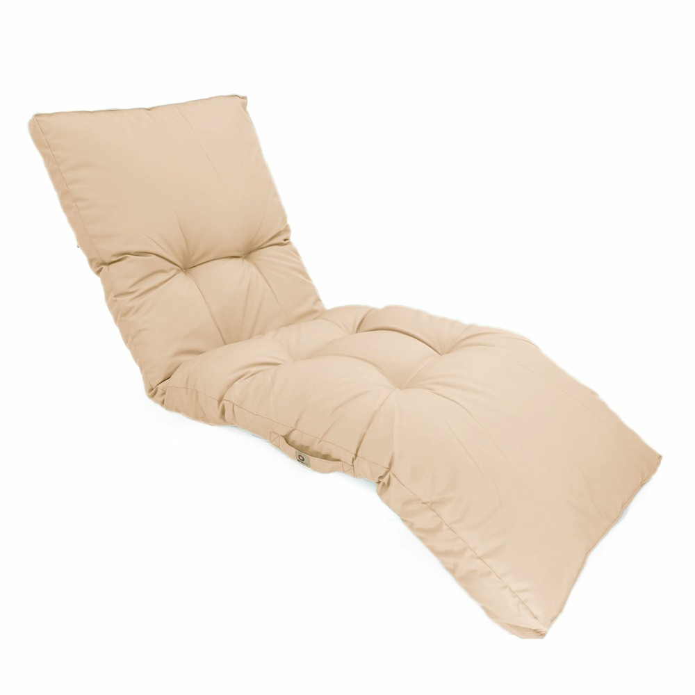 Coussin bain de soleil 185 x55cm beige clair