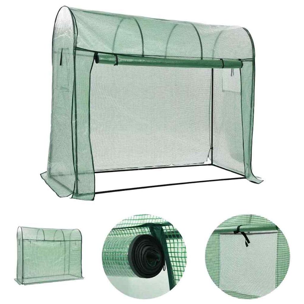 Serre avec porte zippée 200x80x170 cm