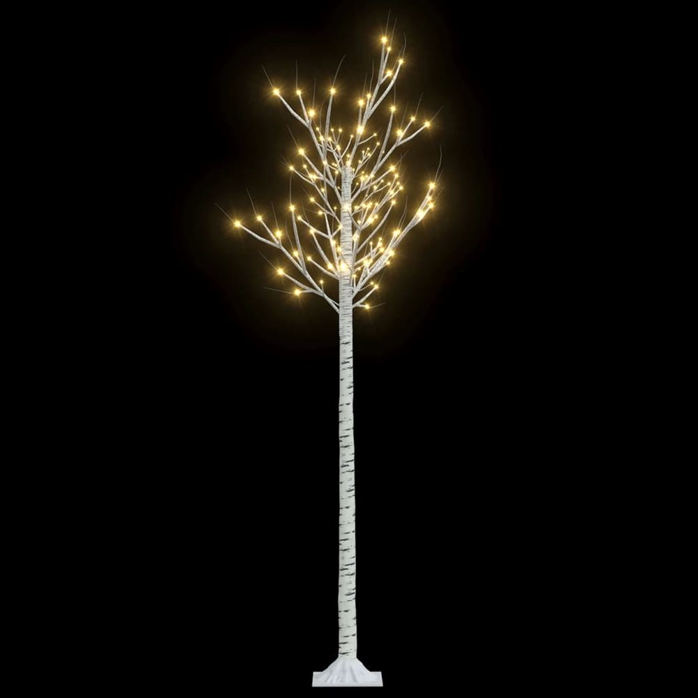 Sapin de noël 200 led blanc chaud saule 1,8 m int/ext