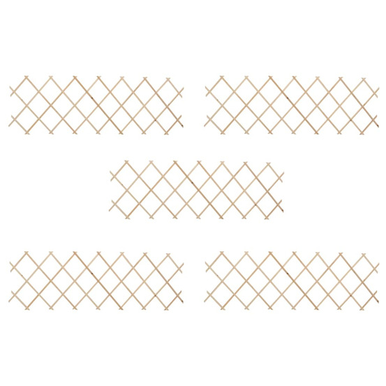Clôture à treillis 5 pcs bois de sapin 180x60 cm