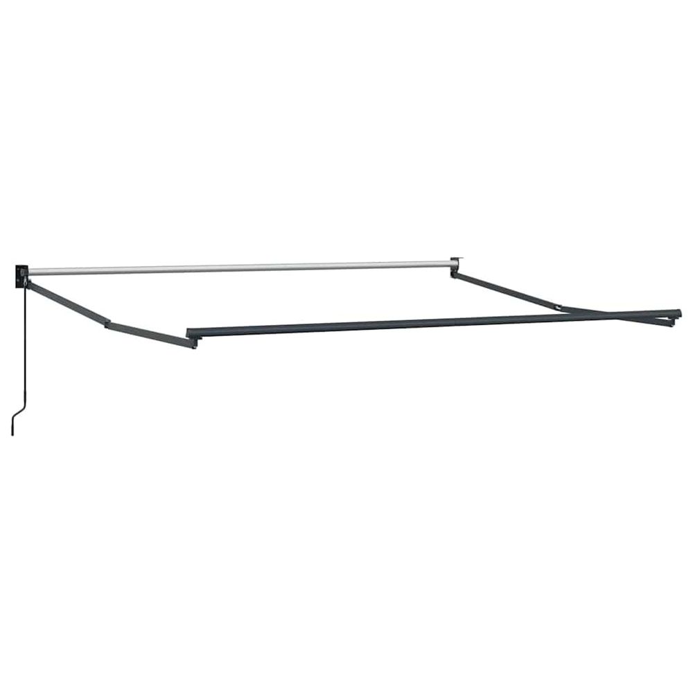Cadre de auvent manuel 3 x 2,5 m anthracite