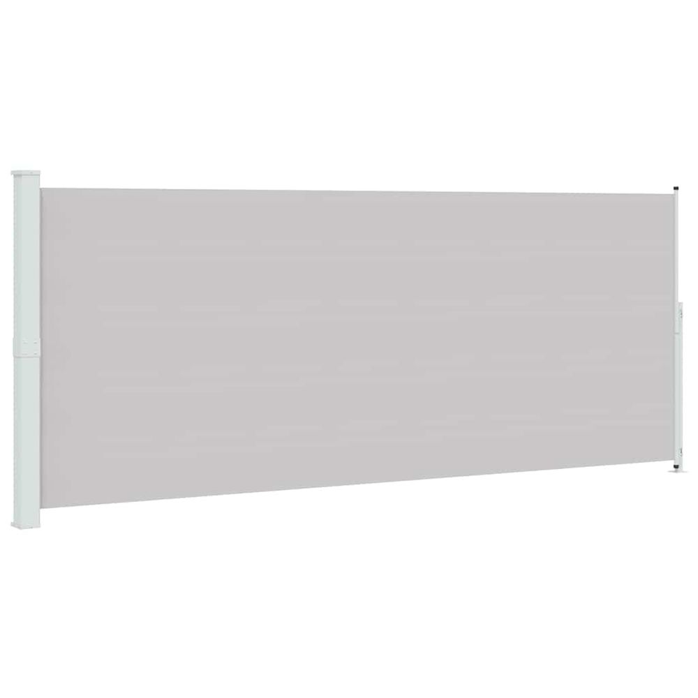 Auvent latéral rétractable de patio 200x514 cm gris