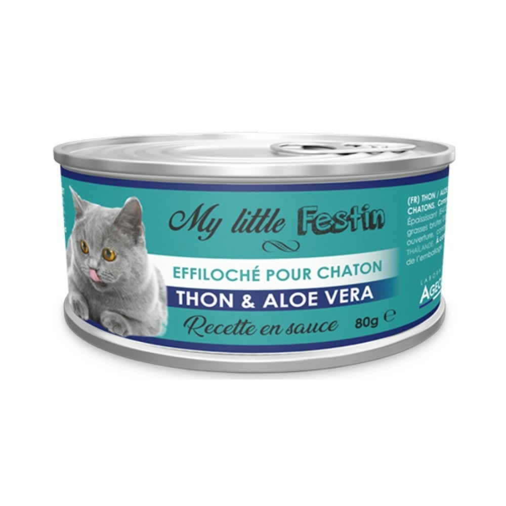 My little festin - pâtée chaton thon / aloes 80 g