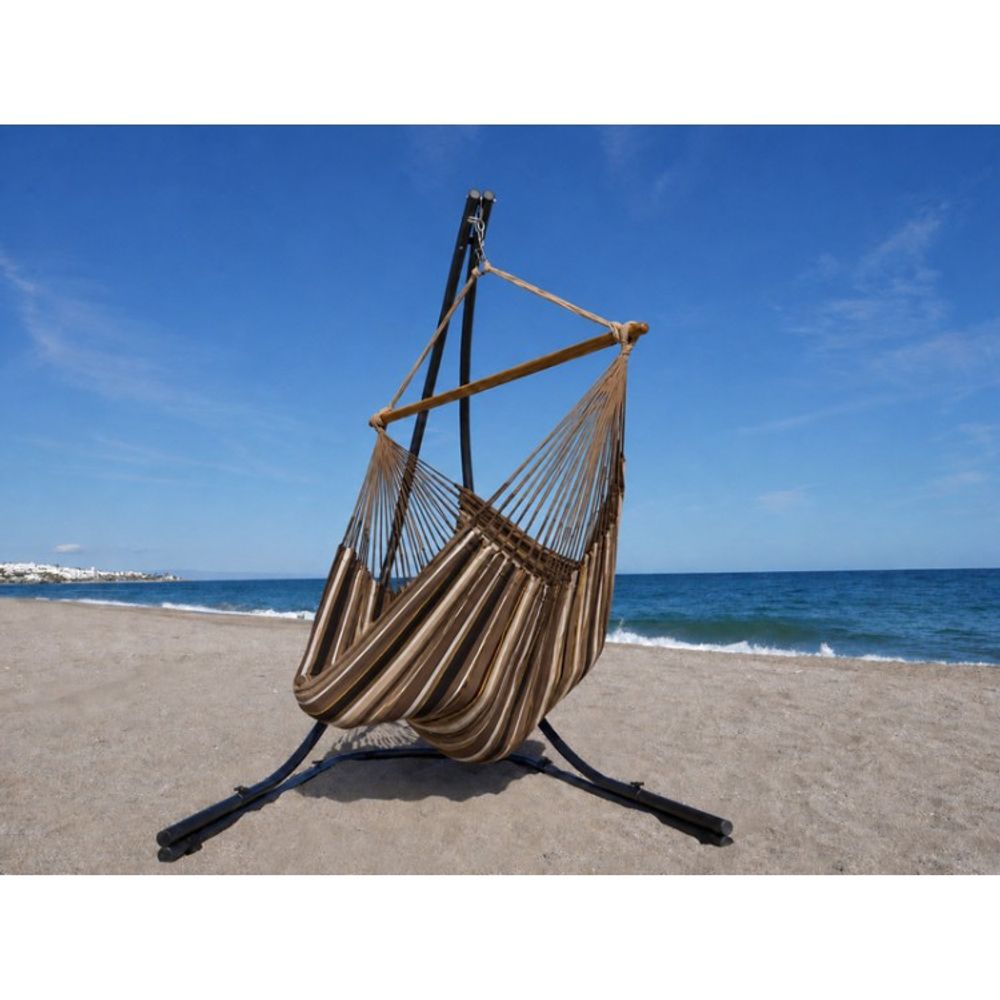 Hamac chaise choco oro xl sur pied lunatta