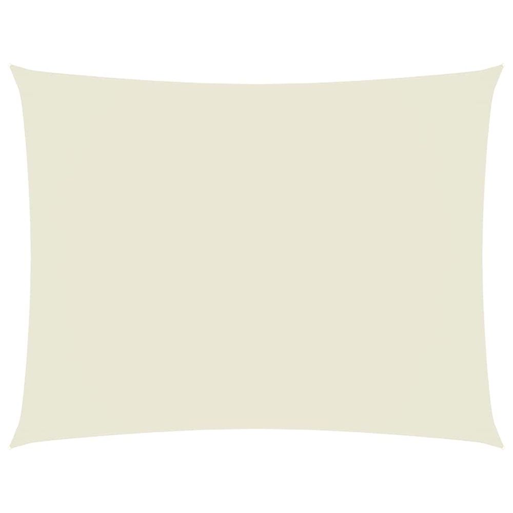 Voile de parasol tissu oxford rectangulaire 2,5x3,5 m crème
