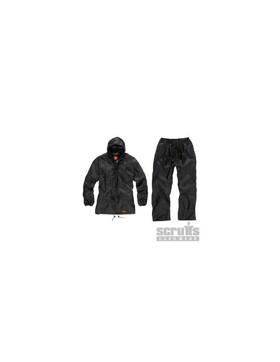 Scruffs - combinaison imperméable noire 2 pièces - taille xl