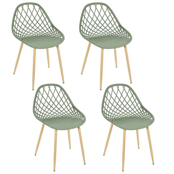 Lot de 4 chaises design