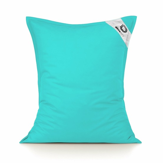 Housse pour pouf géant xl 120x80cm - bleu caraïbes