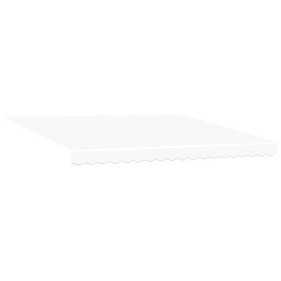 Auvent rétractable avec blanc 400 × 350 cm tissu