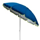 Parasol de plage 220 cm anti-vent protection uv indigo