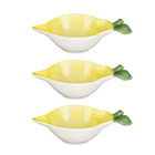 Bols en forme de citron céramique jaune h4