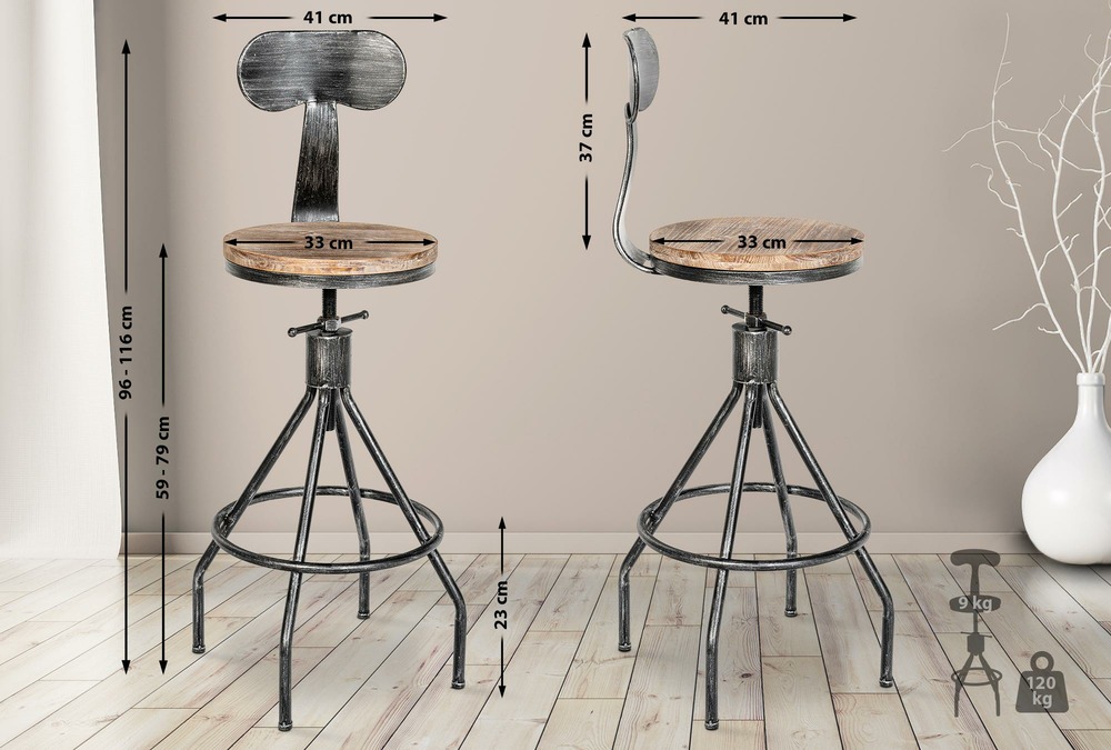 Tabouret de bar hanam