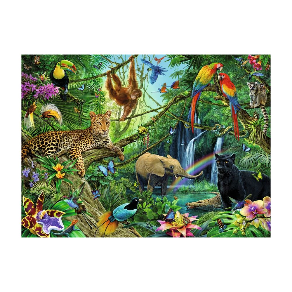 Puzzle 200 p xxl - animaux de la jungle