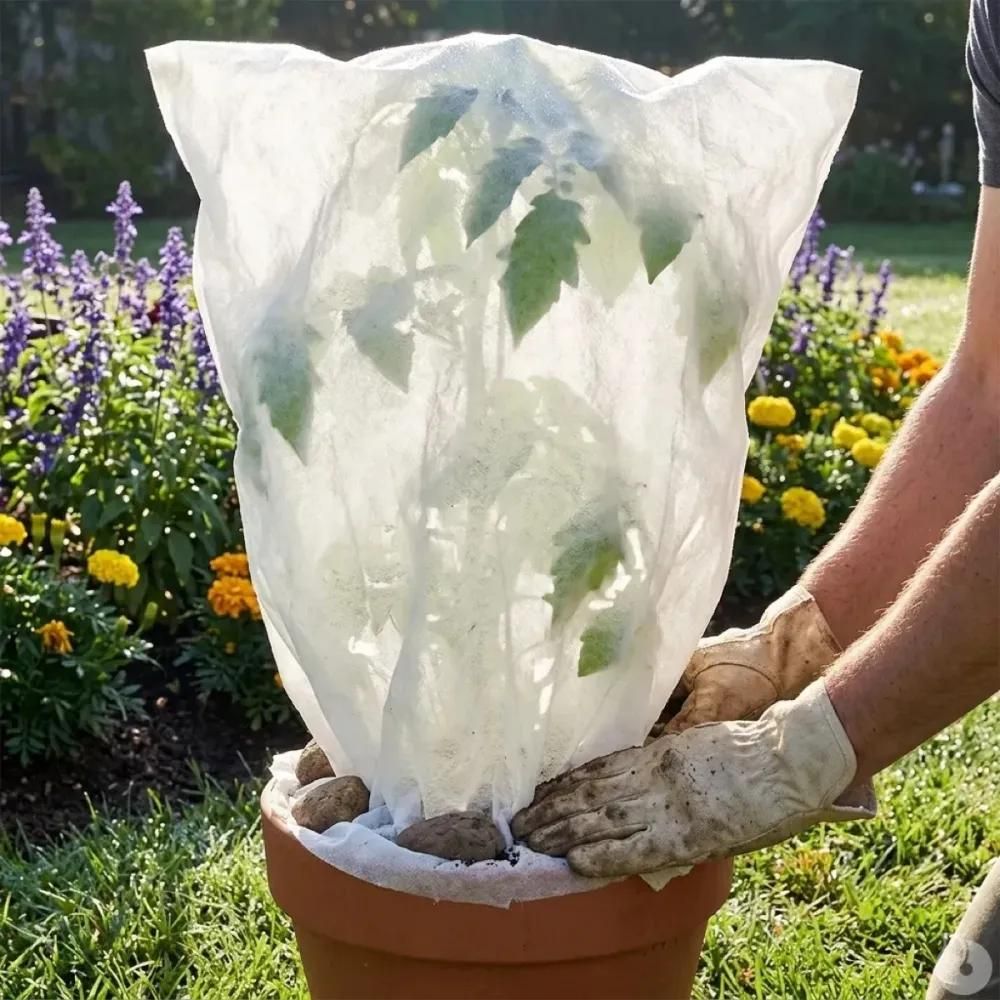 Couverture végétale non tissée 1x1,5m protection plantes