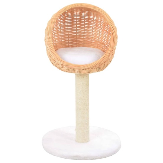 Arbre à chat avec griffoir en sisal naturel bois de saule