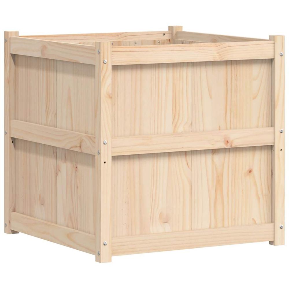 Jardinière d'extérieur 70x70x70 cm bois de pin massif