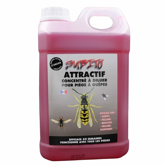 Attractif subito pour piège à guêpes, frelons & mouches bidon de 2,5 l