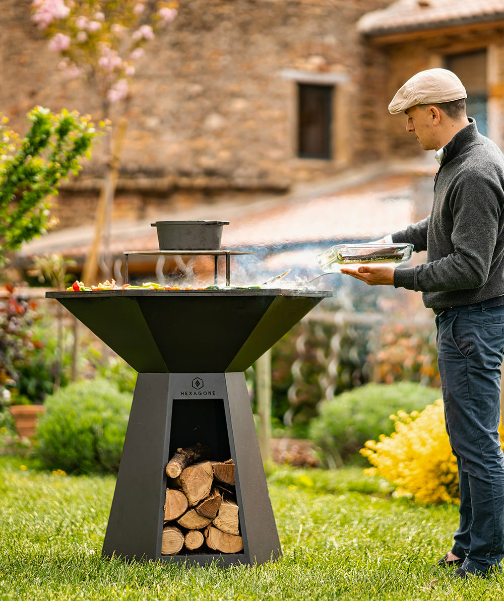 Brasero-plancha festin noir 105