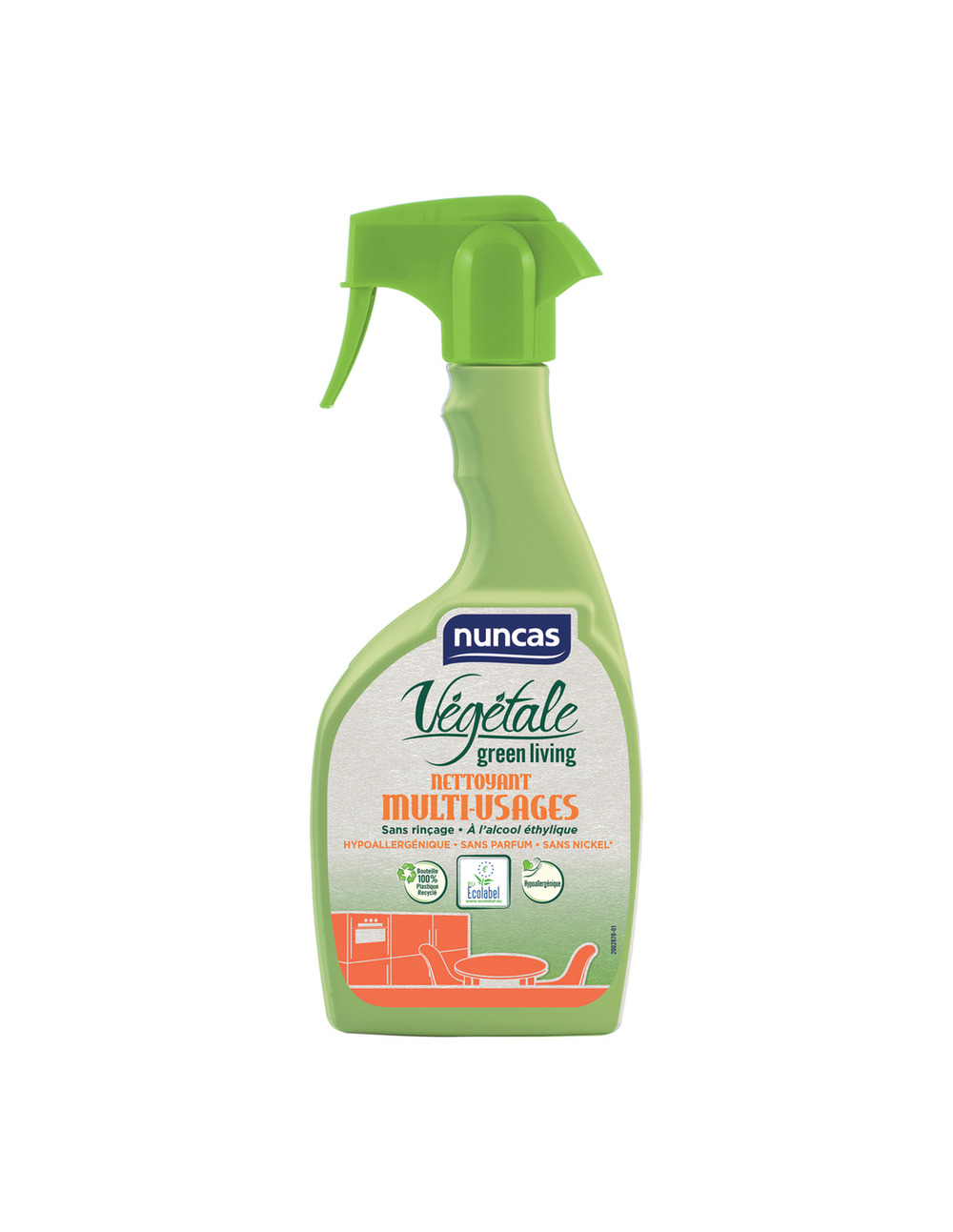 6 nettoyant multi-usages végétale green living 500ml - nuncas