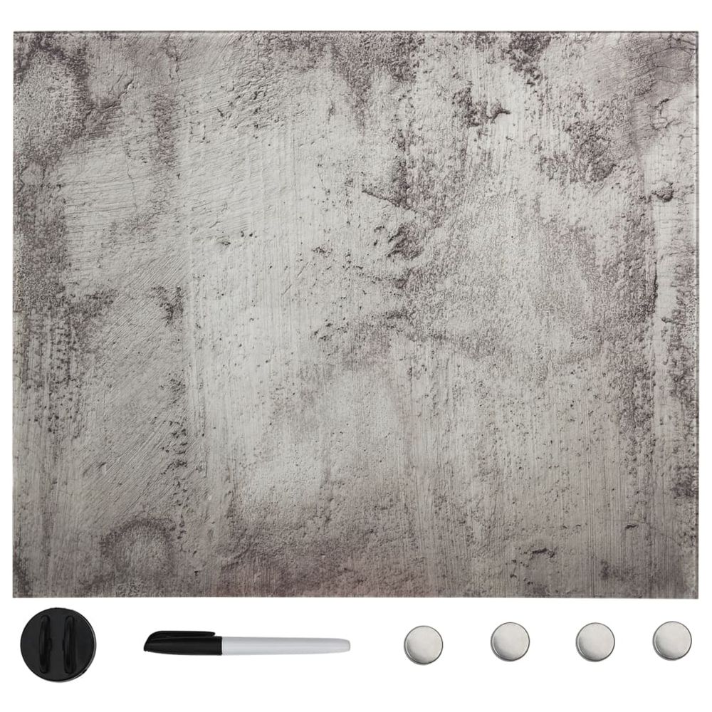 Tableau noir magnétique mural verre 40x40 cm