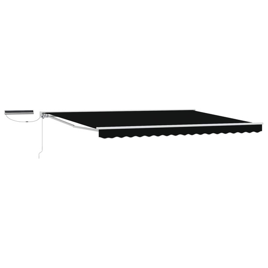 Auvent rétractable électrique noir et blanc 4 × 3 m
