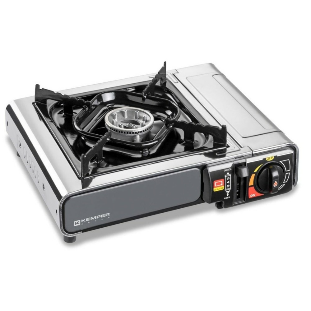 Réchaud gaz portable inox kemper allumage piezo