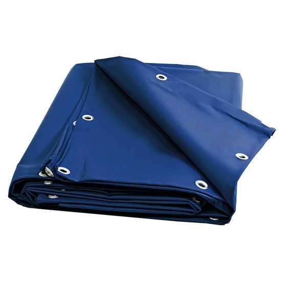 Bâche pvc 2x3 m bleue - garantie 10 ans tecplast - xp640mu - made in france