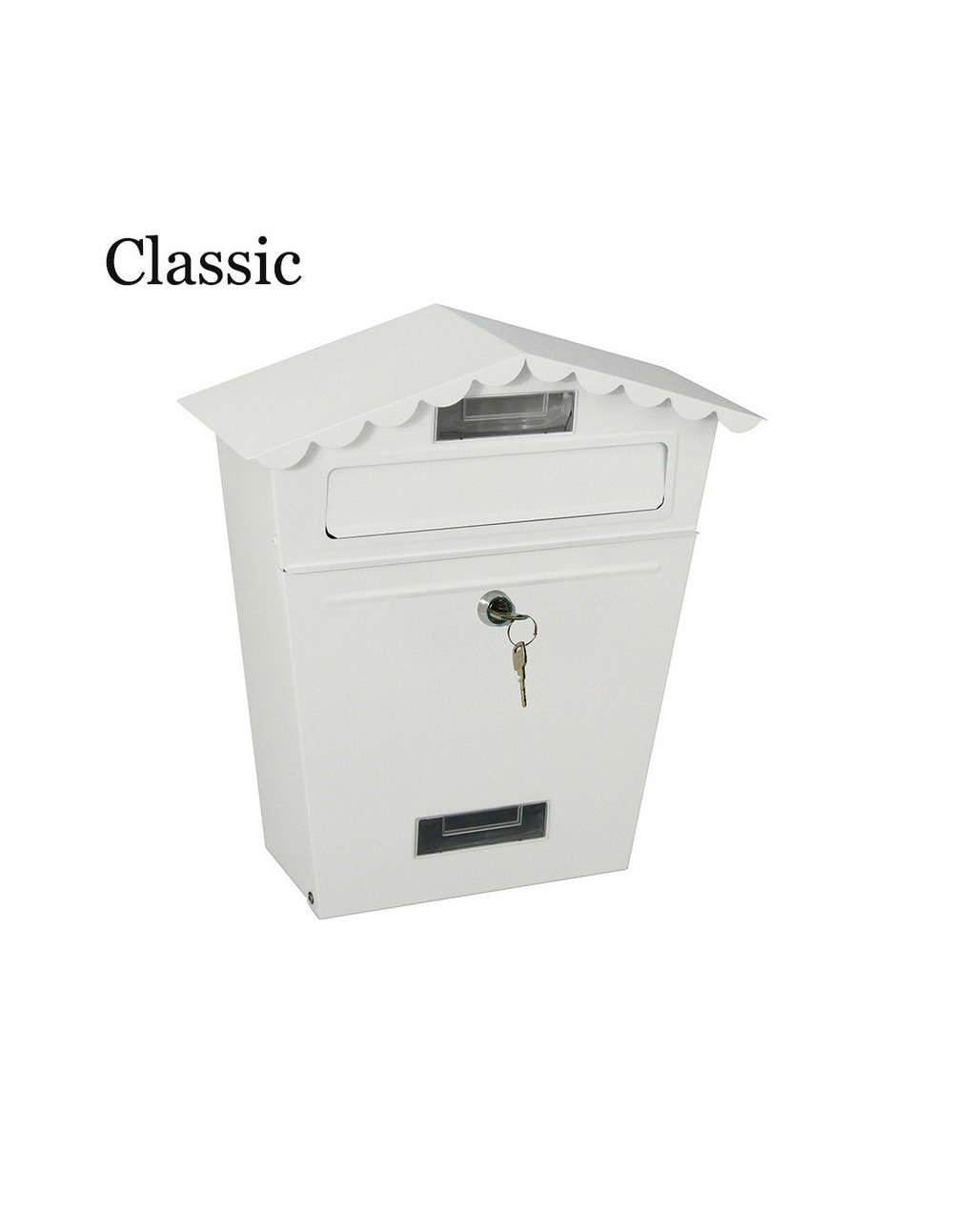 Boîte aux lettres modèle classique blanche