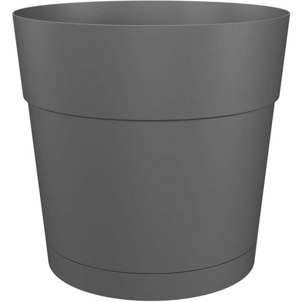Pot à fleurs et plantes rond plastique anthracite ø 40 cm