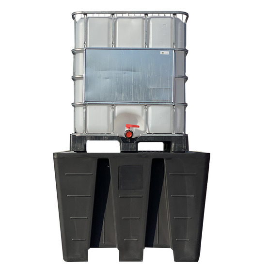 Ibc pour transport et stockage de liquides carburants + bac de rétention ibc eco