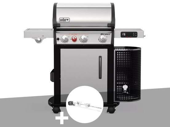 Barbecue gaz spirit premium spx-335 gbs + rôtissoire