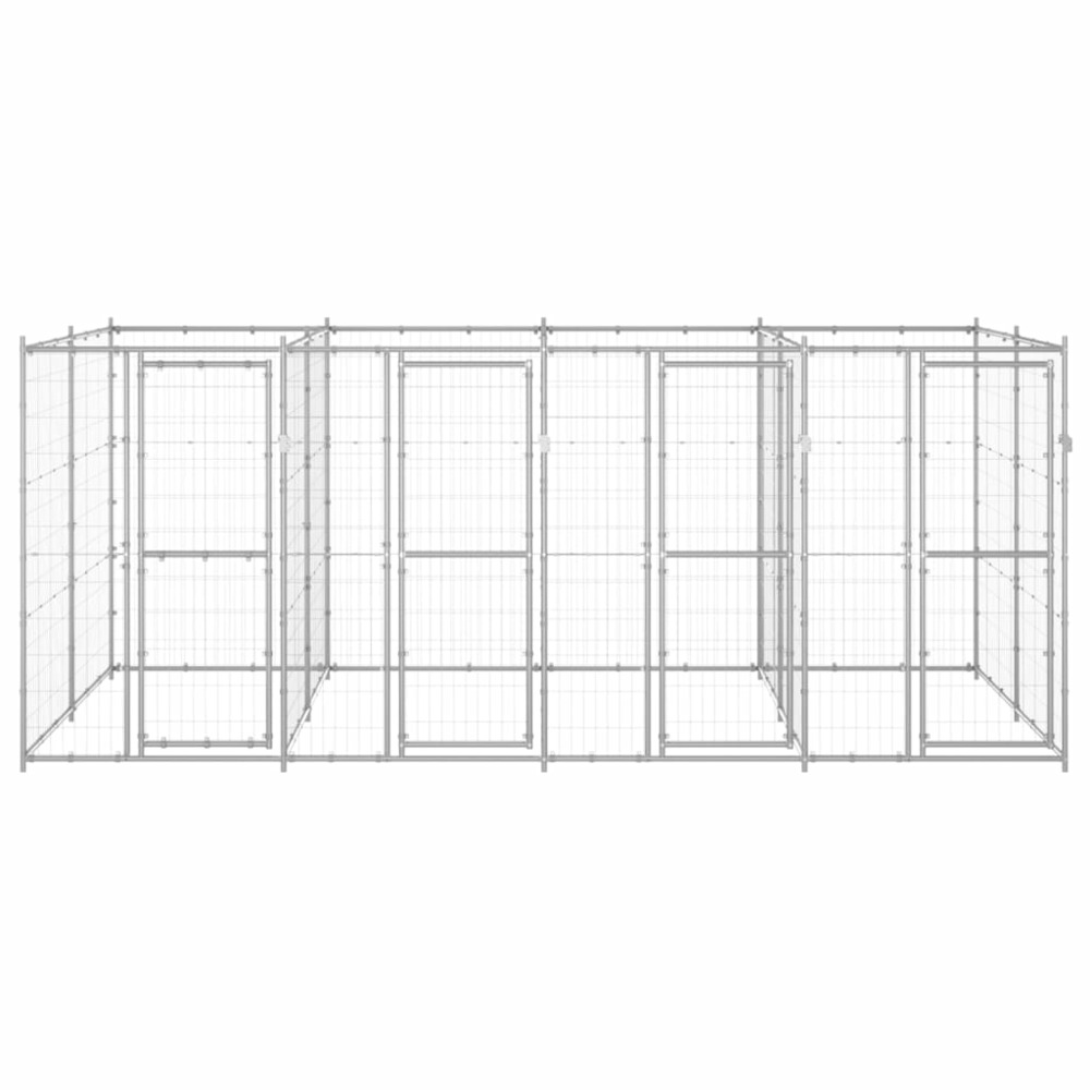 Chenil extérieur acier galvanisé 9,68 m²