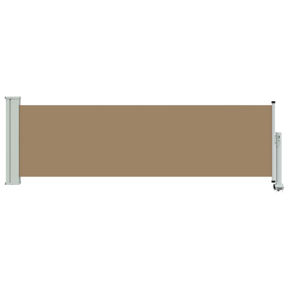 Auvent latéral 100 x 300 cm 100% polyester fer acier