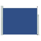 Auvent latéral rétractable de patio 140x500 cm bleu