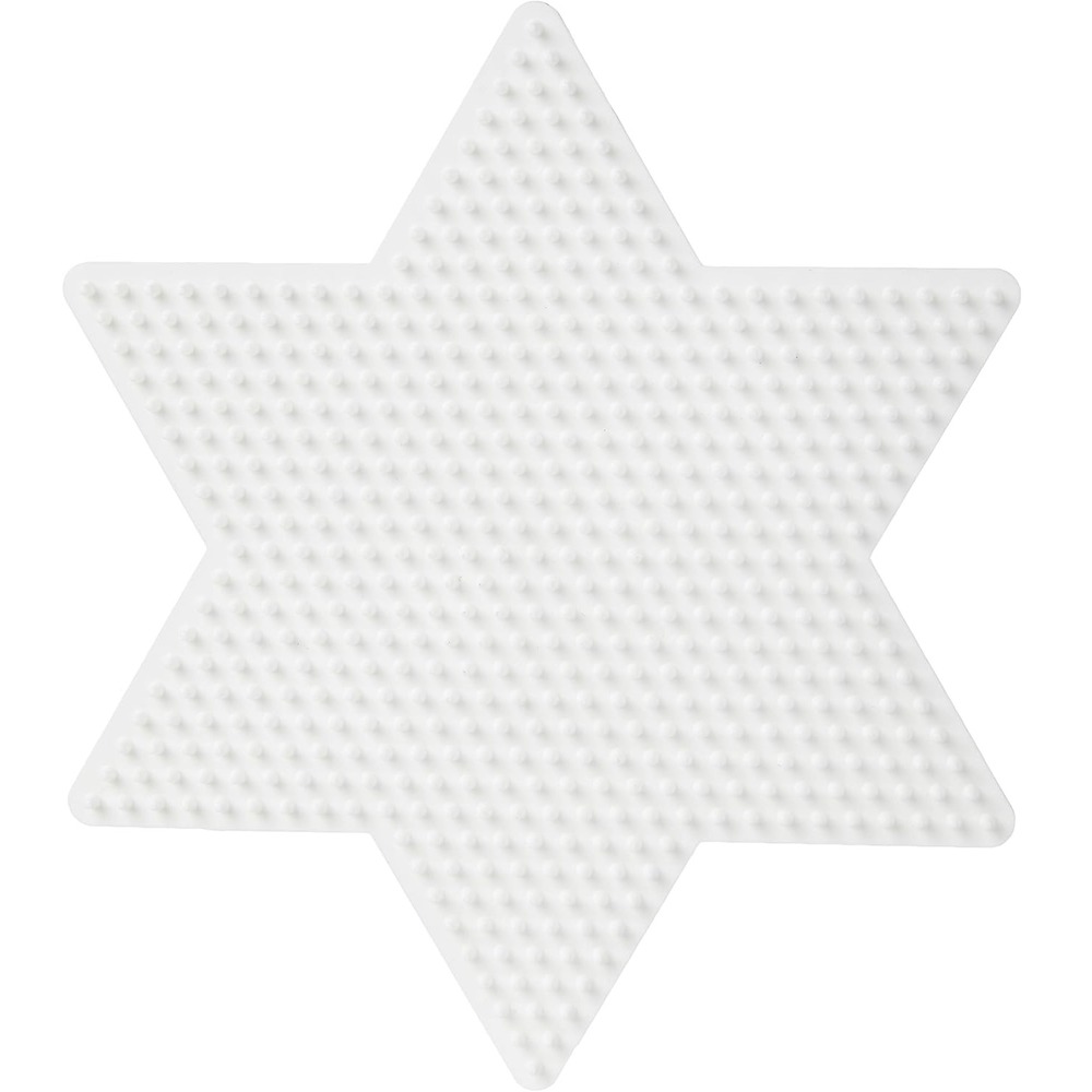 Plaque grande étoile perles plastique midi