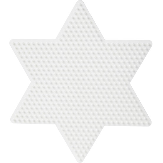 Plaque grande étoile perles plastique midi