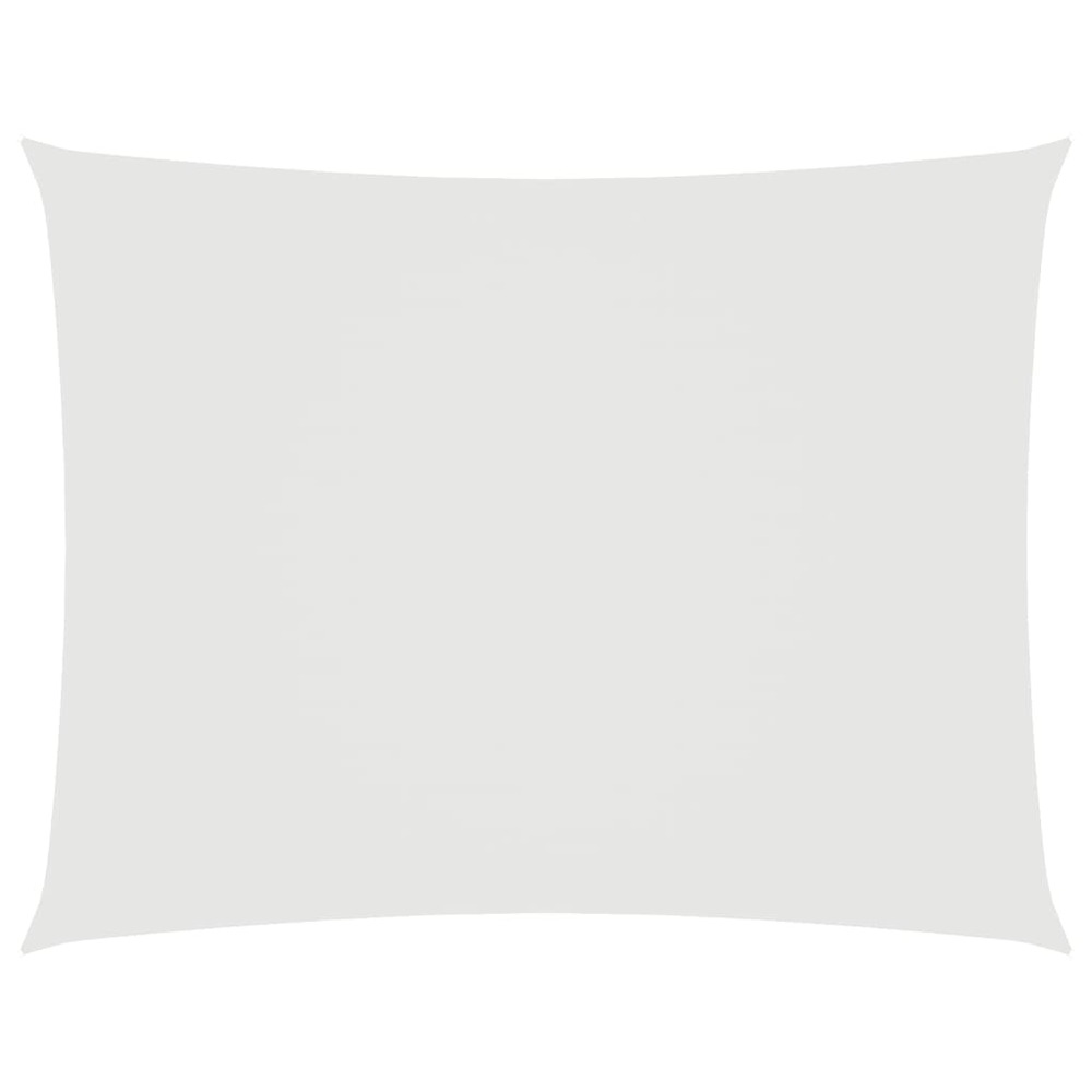 Voile de parasol tissu oxford rectangulaire 6x7 m blanc