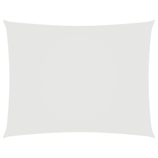 Voile de parasol tissu oxford rectangulaire 6x7 m blanc