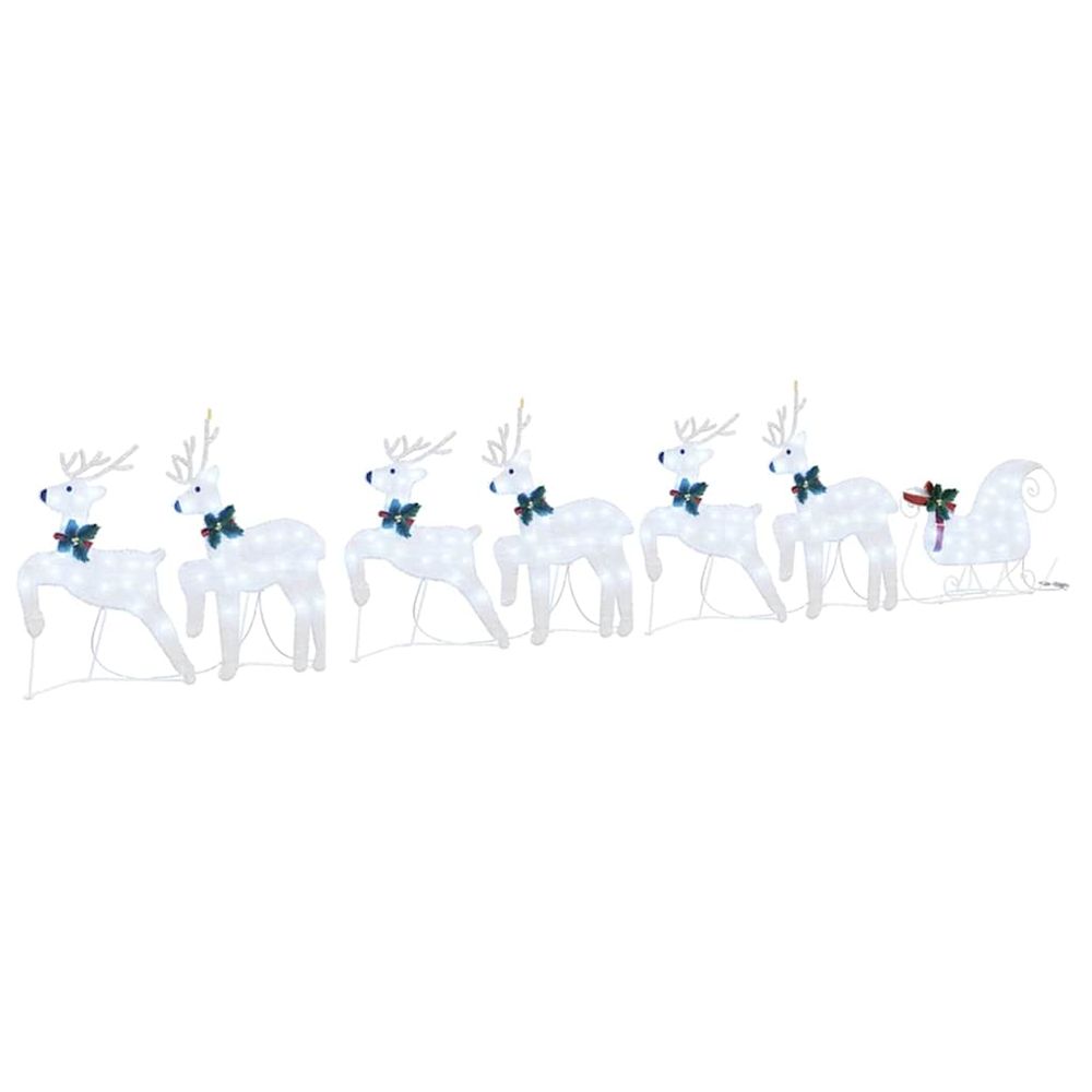 Rennes led 7 pc argenté 43 x 18 x 66 cm tissu