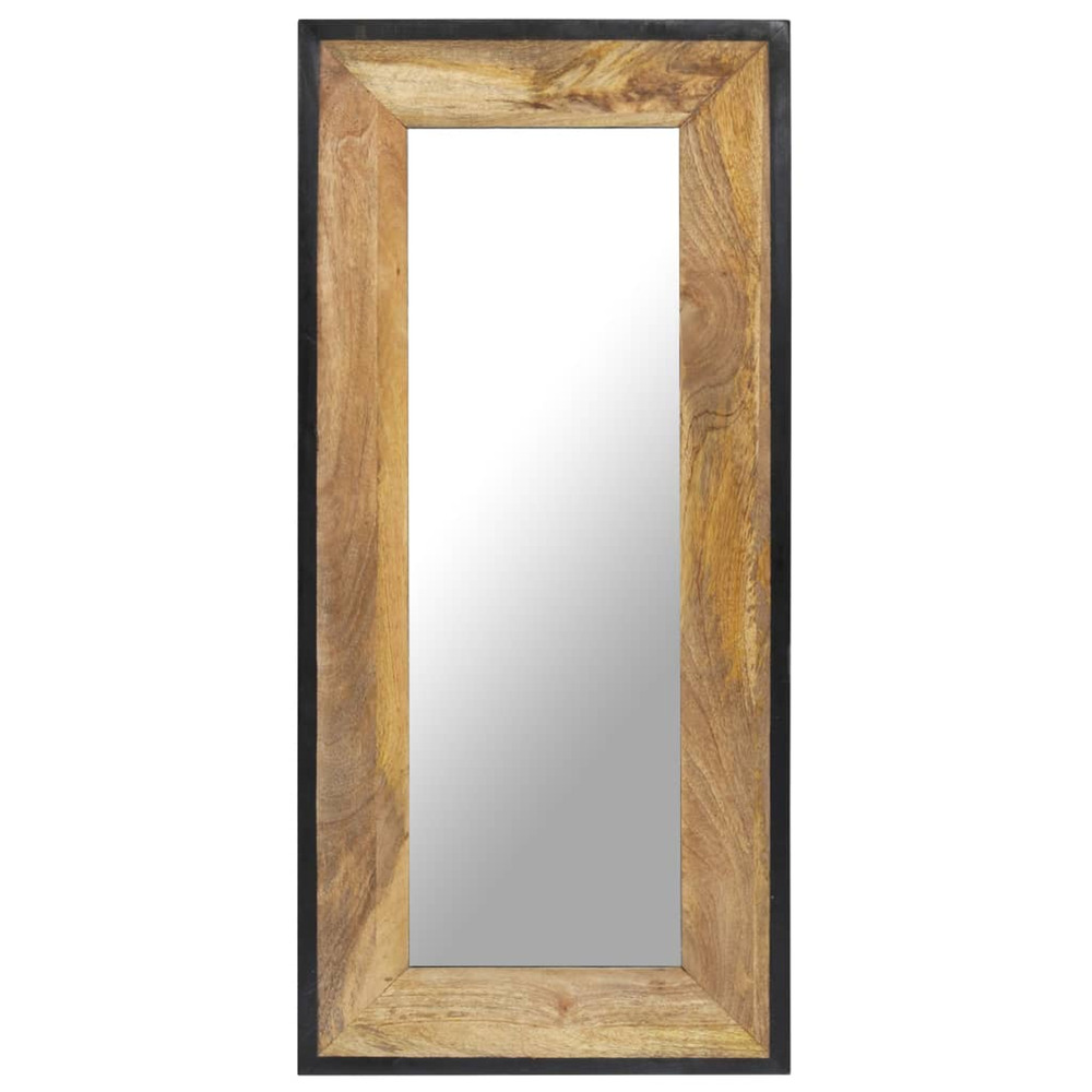 Miroir 110x50 cm bois de manguier massif