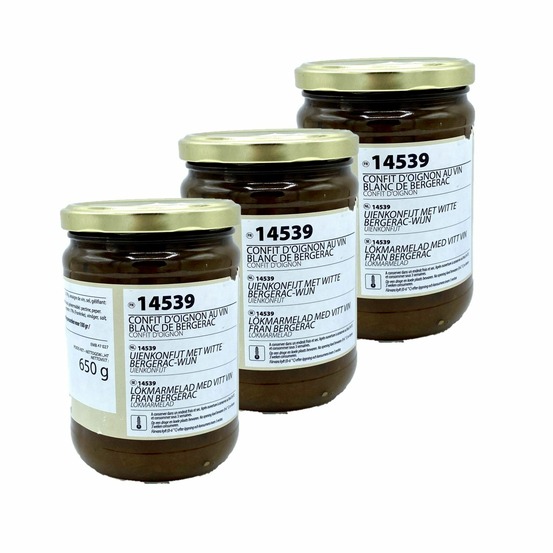 Confit oignon au vin blanc de bergerac - maison des gourmets