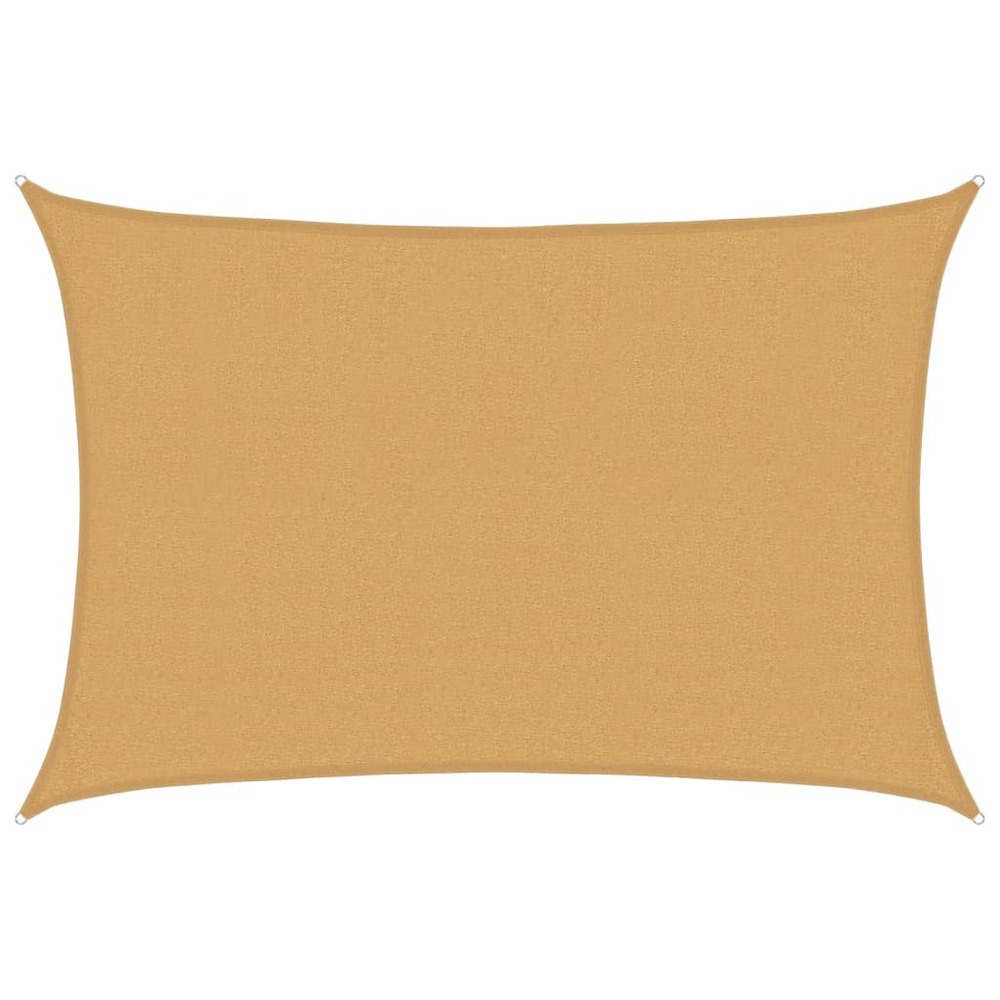 Voile d'ombrage 160 g/m² rectangulaire sable 2,5x4 m pehd